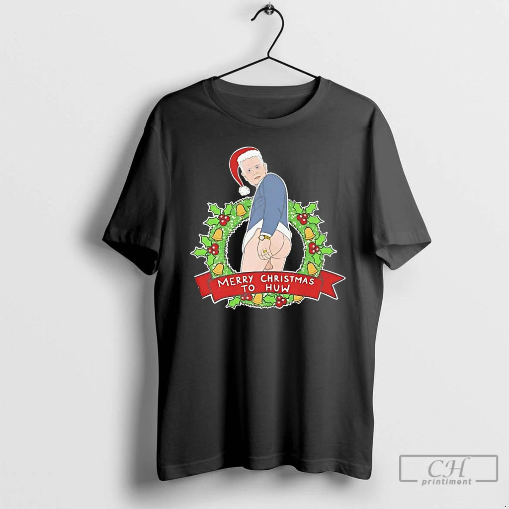Classic Merry Christmas To Huw Edwards T Shirts