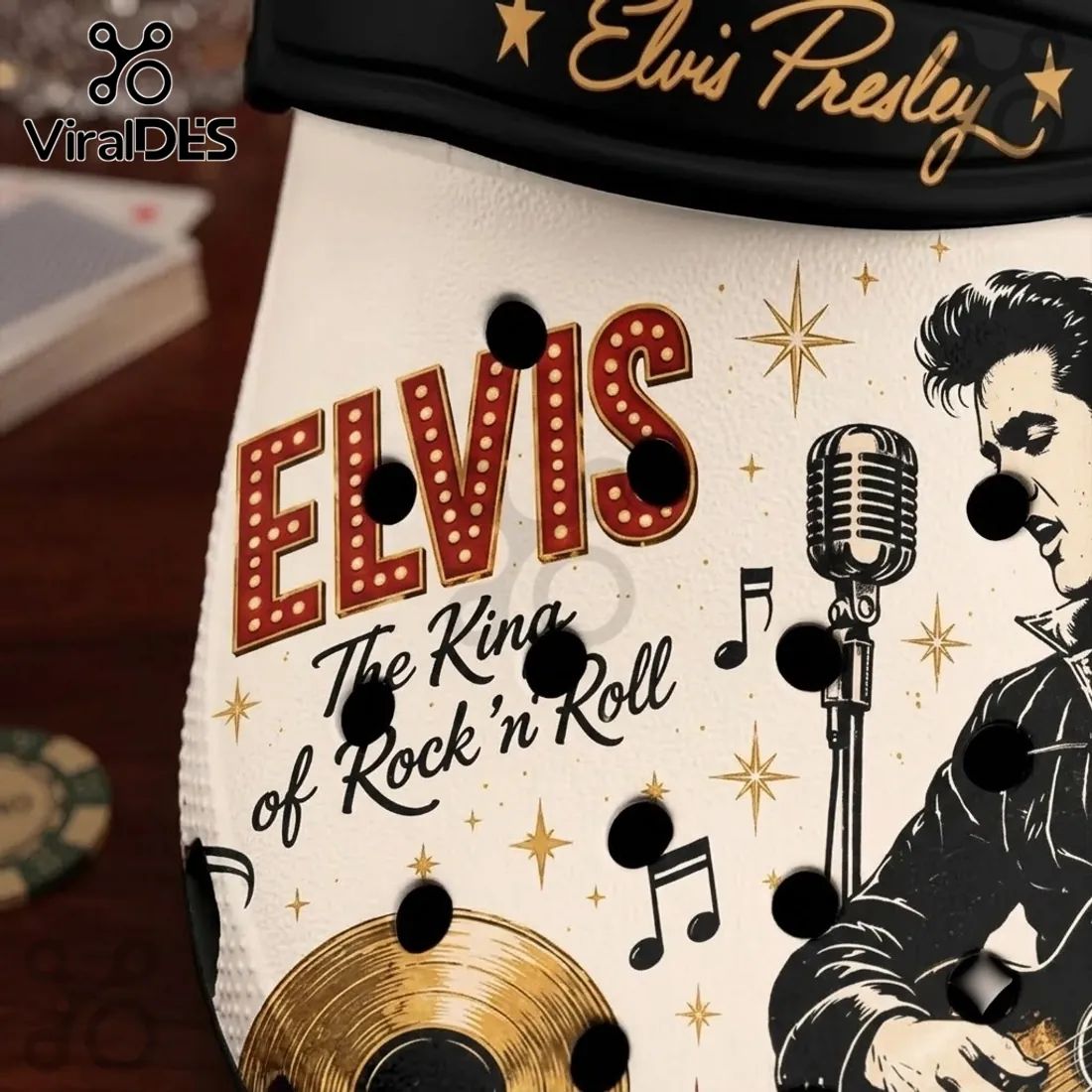 Elvis Presley Viva Las Vegas Crocs Clogs