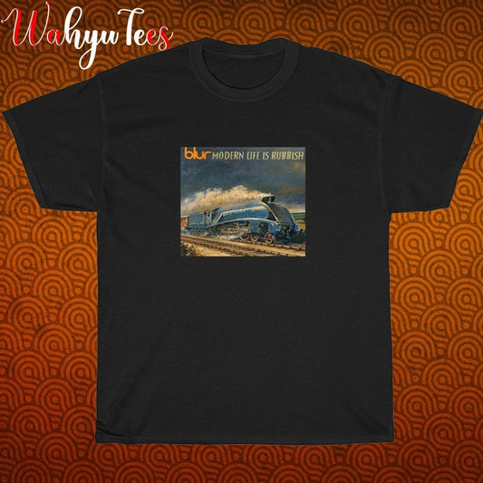 Blur Modern Life Is Rubbish Logo Black/Grey/Navy/White Size S-5XL Unisex T-Shirt