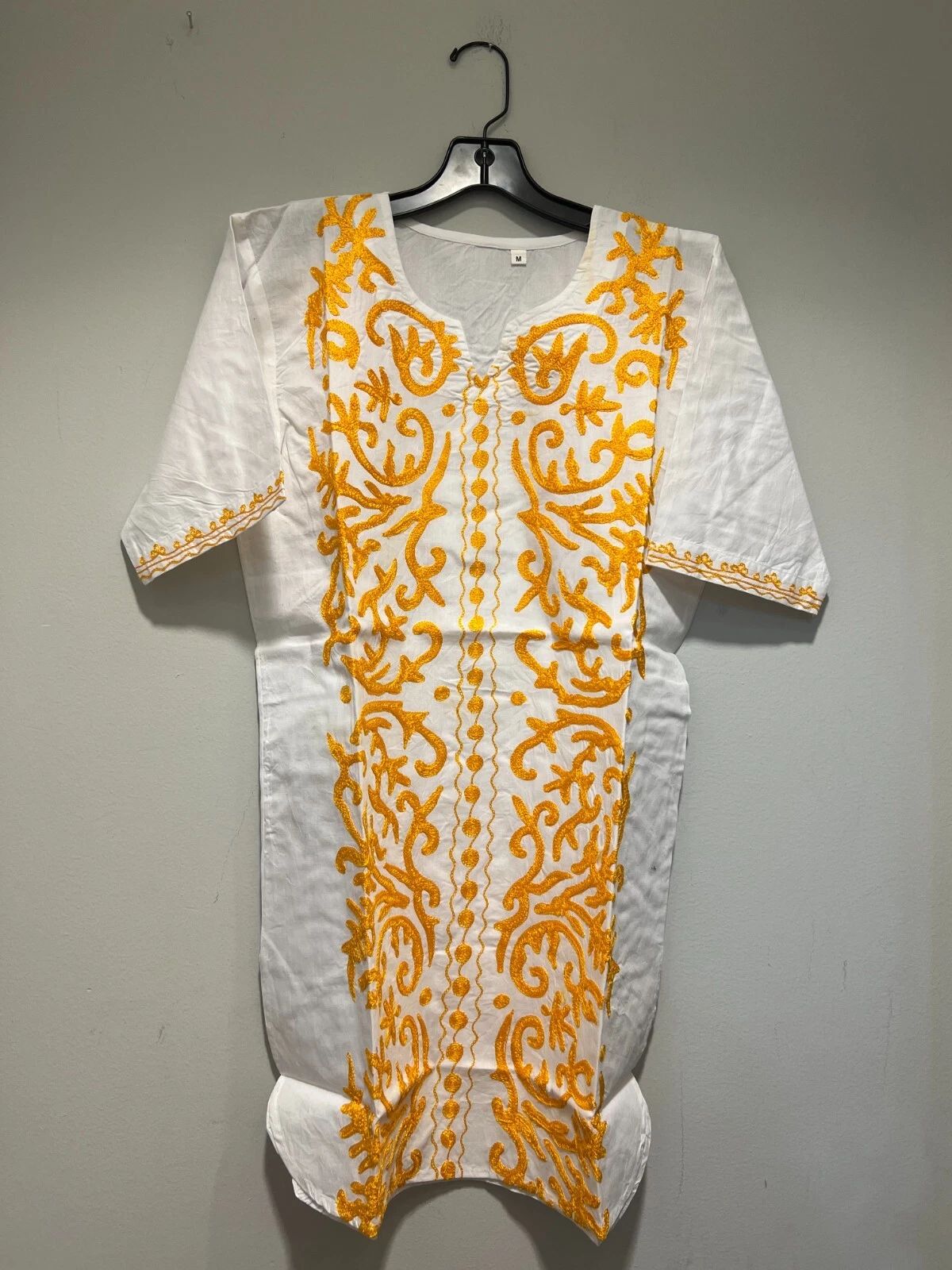 African clothing for men-Dashiki S-7X white