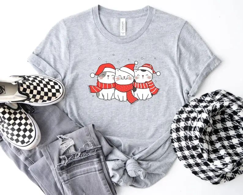 Cute Christmas Cats T-Shirt