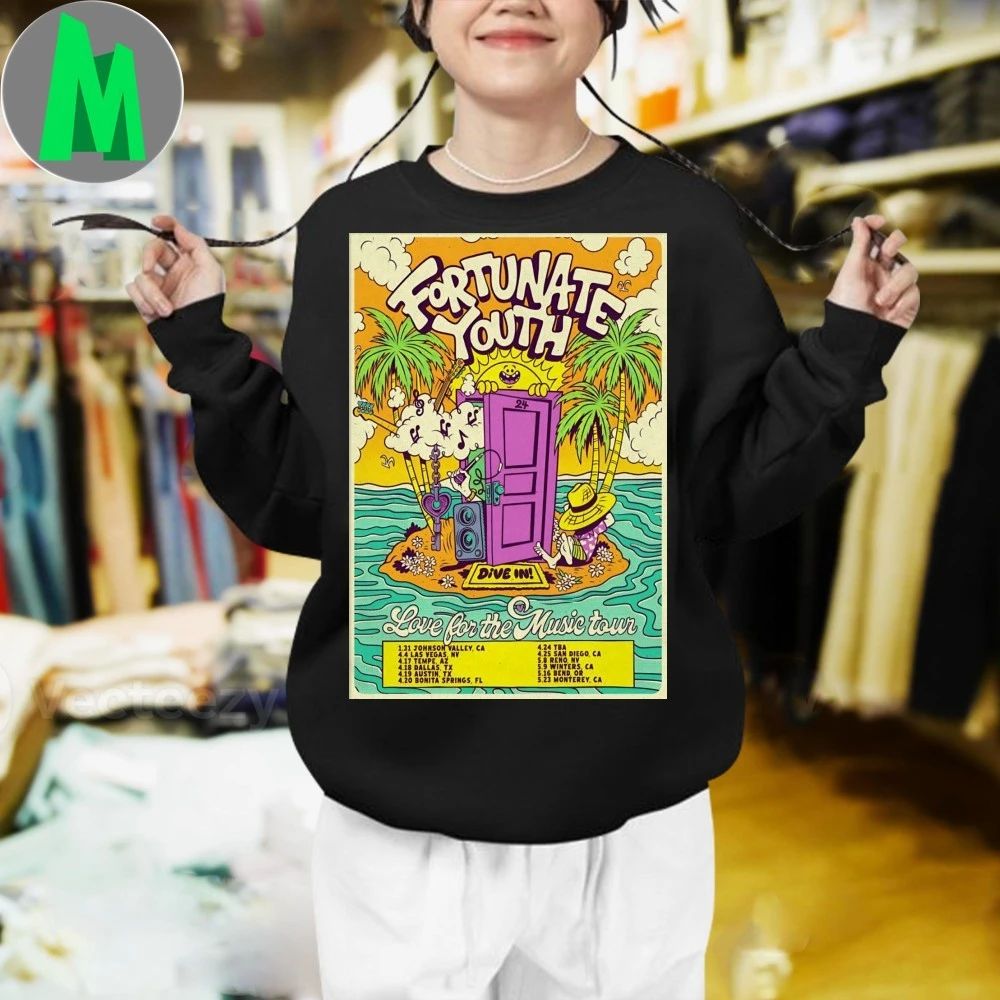 Fortunate Youth Love For The Music Tour 2026 Poster T-Shirt