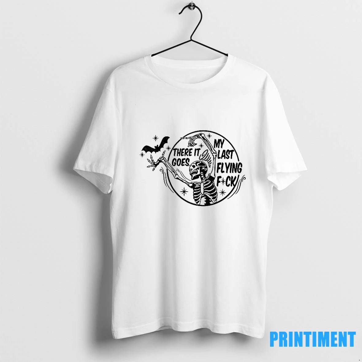 Skeleton Dancing There It Goes My Last Flying Fuck Halloween 2025 Tshirts Sweater