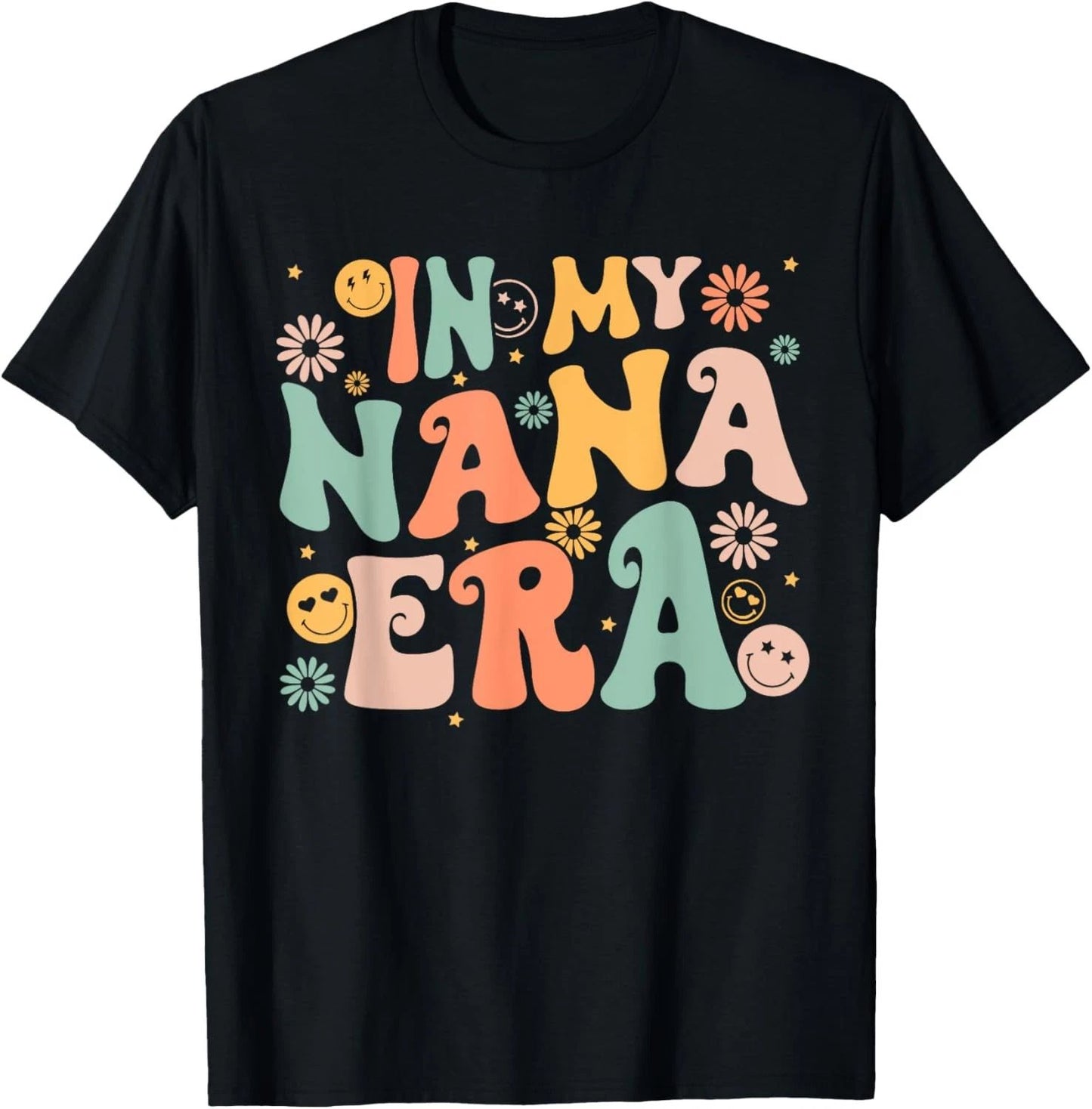 In My Nana Era Groovy Retro Cool for Grandma Mother's Day T-Shirt