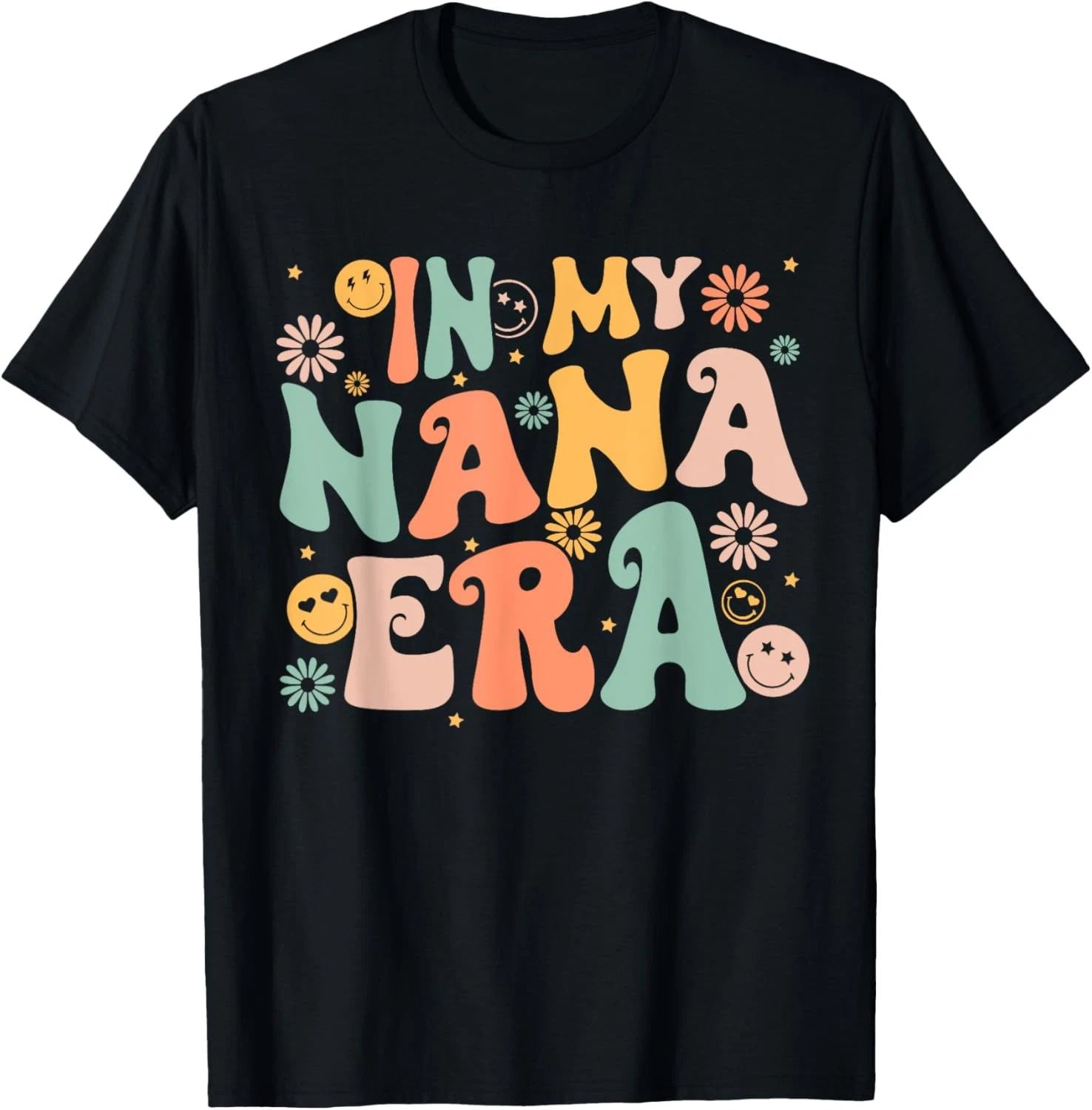 In My Nana Era Groovy Retro Cool for Grandma Mother's Day T-Shirt
