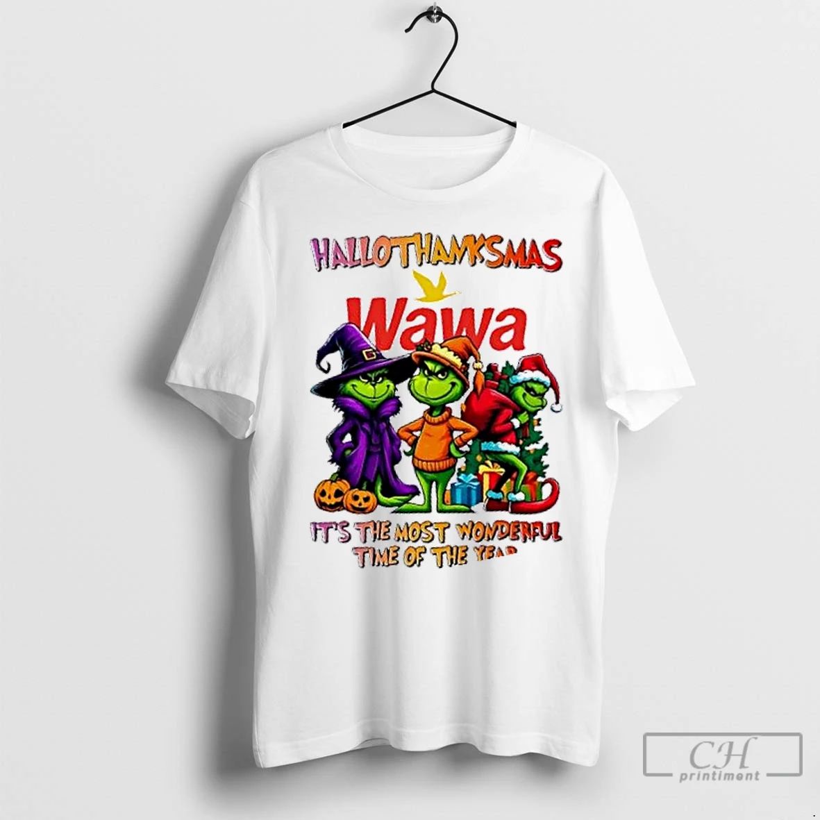 Premium Grinch X Wawa Its The Most Wonderful Time Of The Year Happy Hallothanksmas