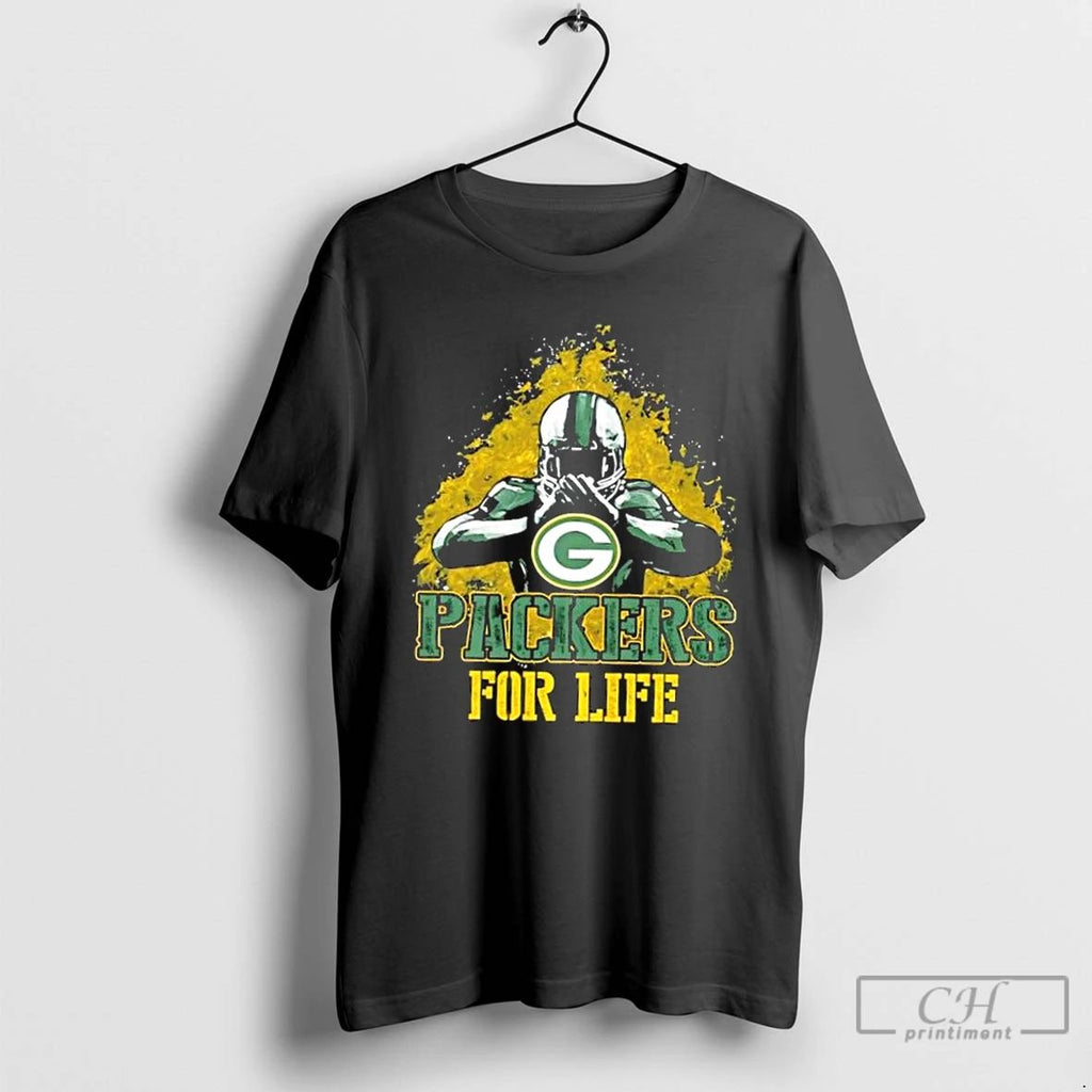 Premium Green Bay Packers Football For Life T Shirts