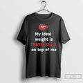 Premium Kansas City Chiefs My Ideal Weight Is Travis Kelce On Top Of Me Ceramic