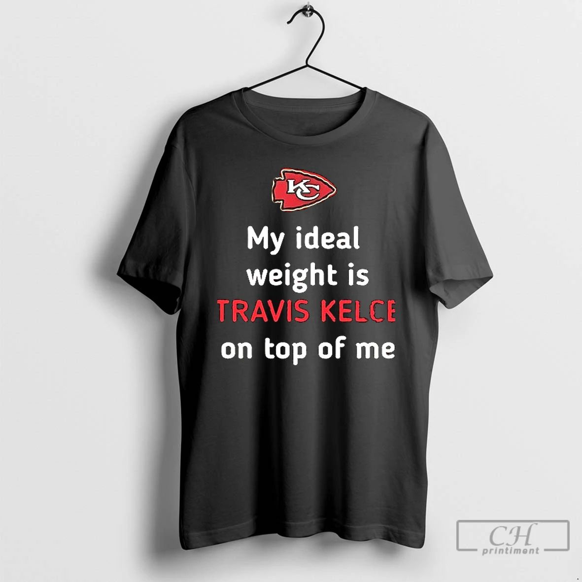 Premium Kansas City Chiefs My Ideal Weight Is Travis Kelce On Top Of Me Ceramic
