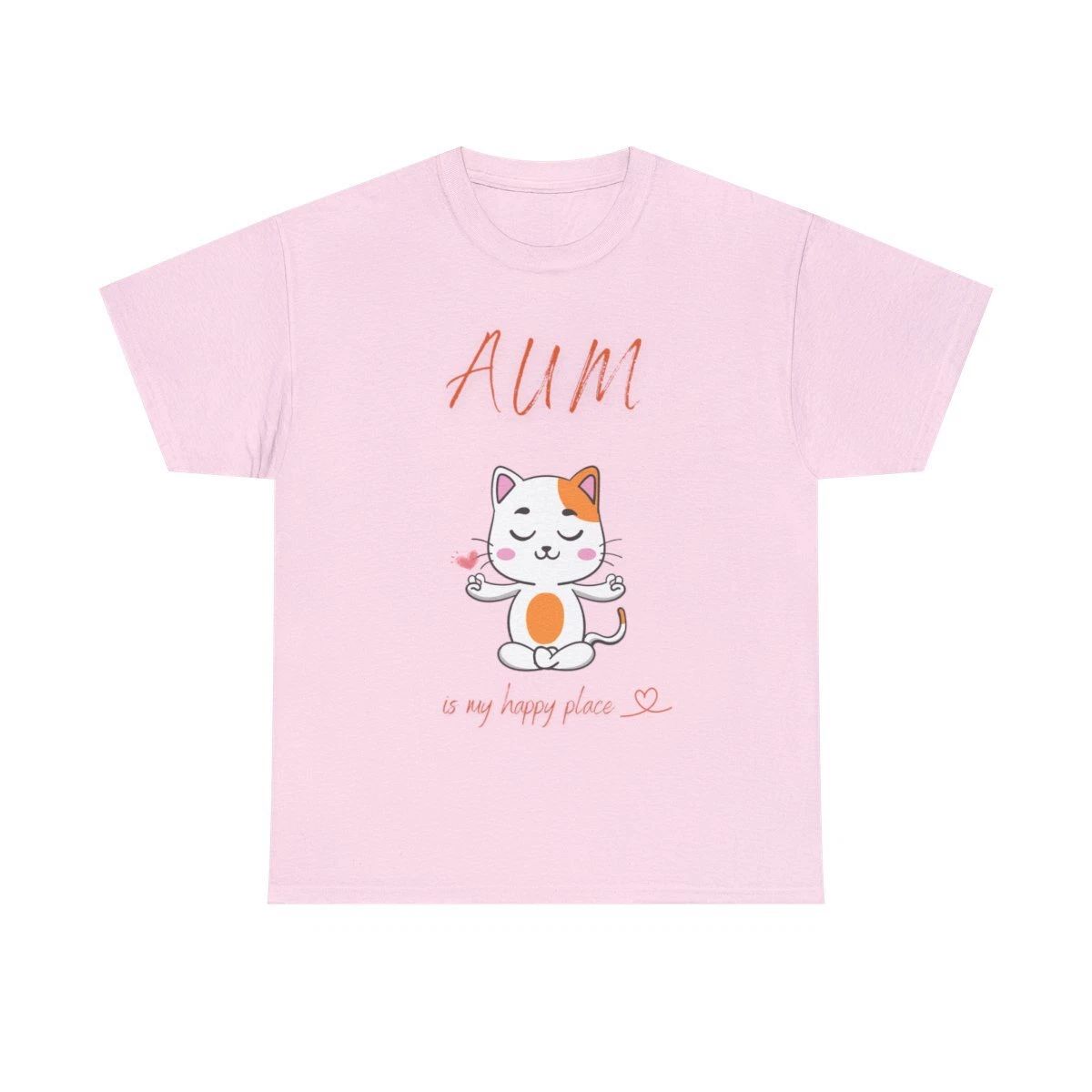 Aum is my happy place, Cat Lover gift, yoga meditation, christmas