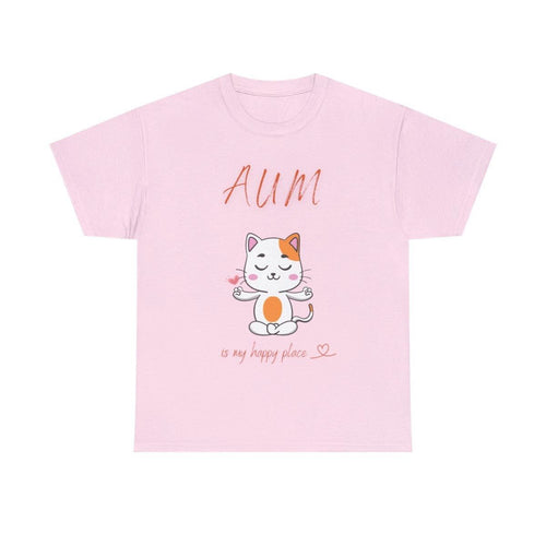 Aum is my happy place, Cat Lover gift, yoga meditation, christmas