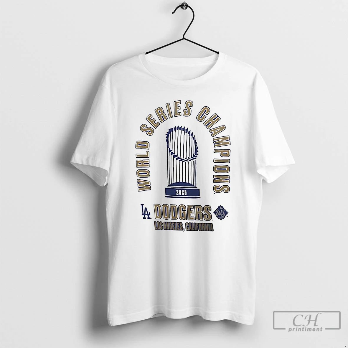 Classic La Dodgers World Series Champions Trophy 2025 T Shirts
