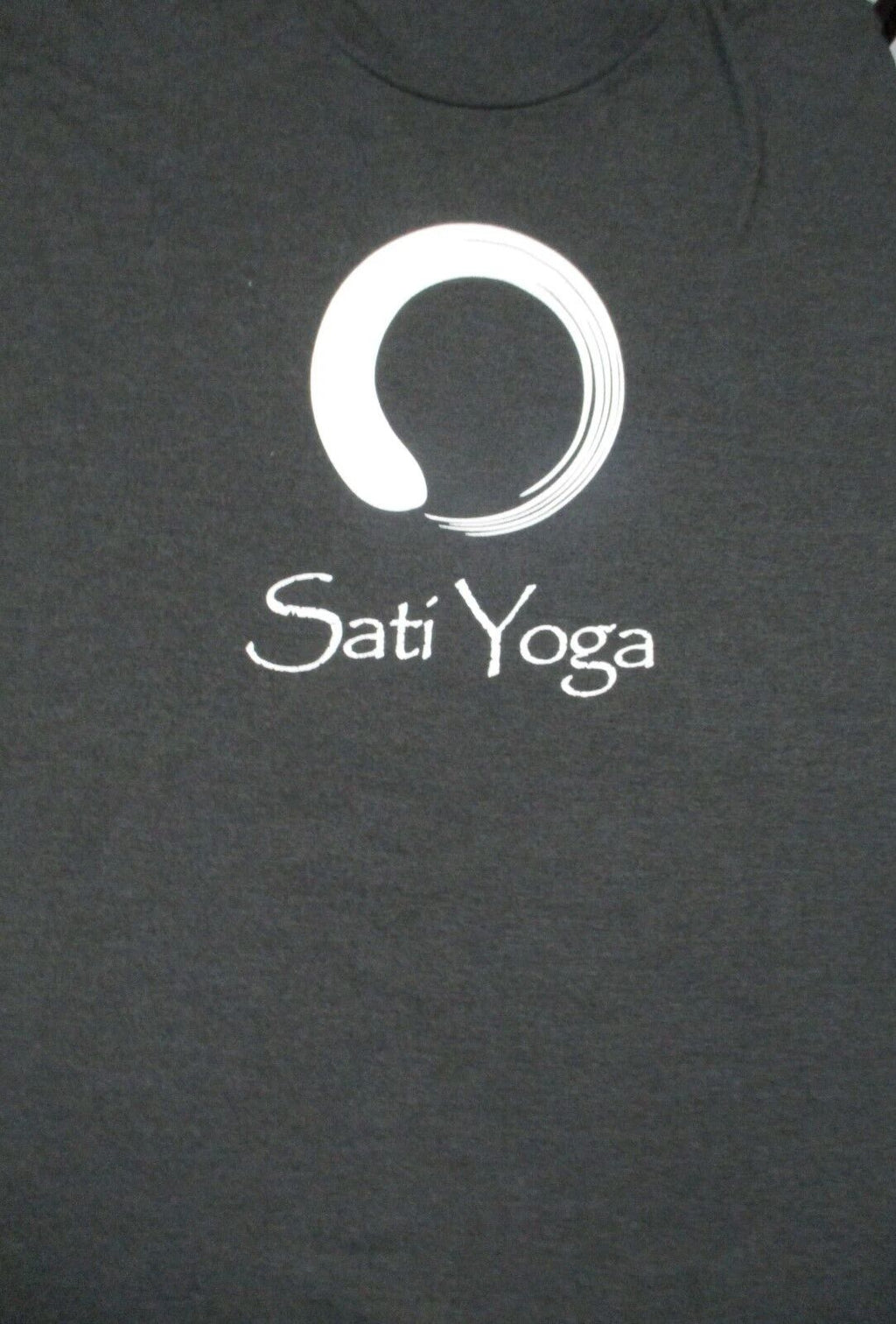 XL charcoal gray black SATI YOGA t-shirt by DISTRICT MADE