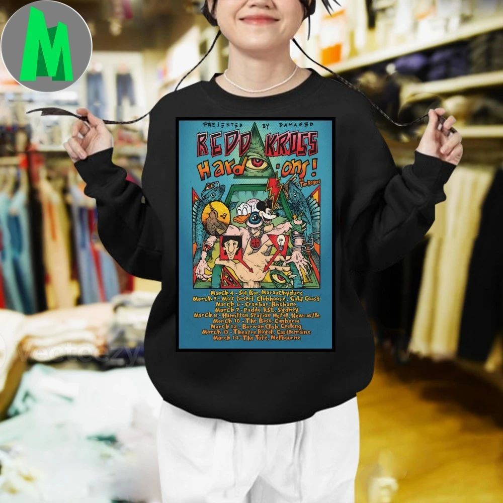 Redd Kross And Hard-Ons Poster Australian Co-Headline Tour 2026 Shirt