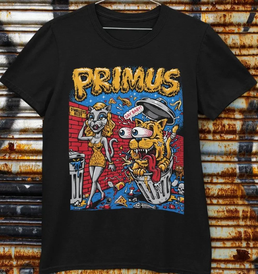 Primus Band T-Shirt Music Concert Black Cotton Unisex S-234XL