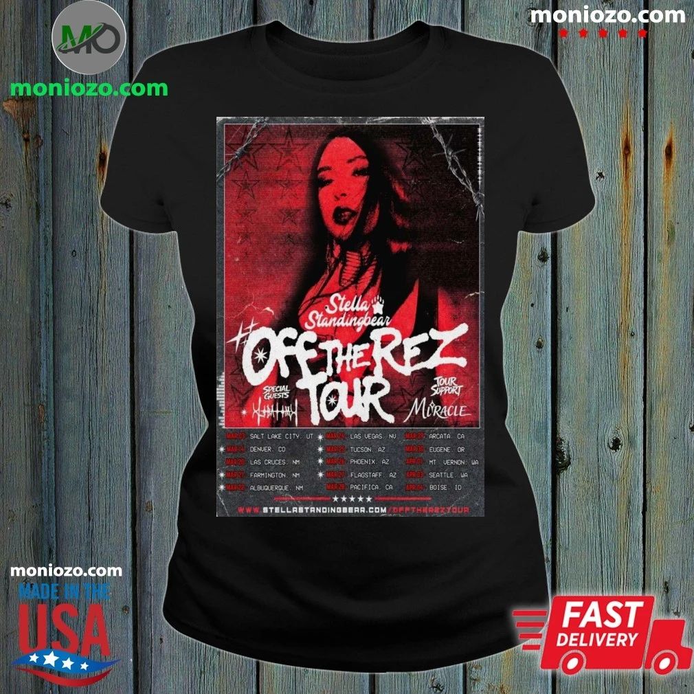 Stella Standingbear Poster Off The Rez Tour March 2026 Shirt