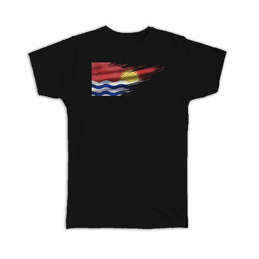 Gift T-Shirt : Kiribati Flag Kittitian Travel Expat Country Artistic