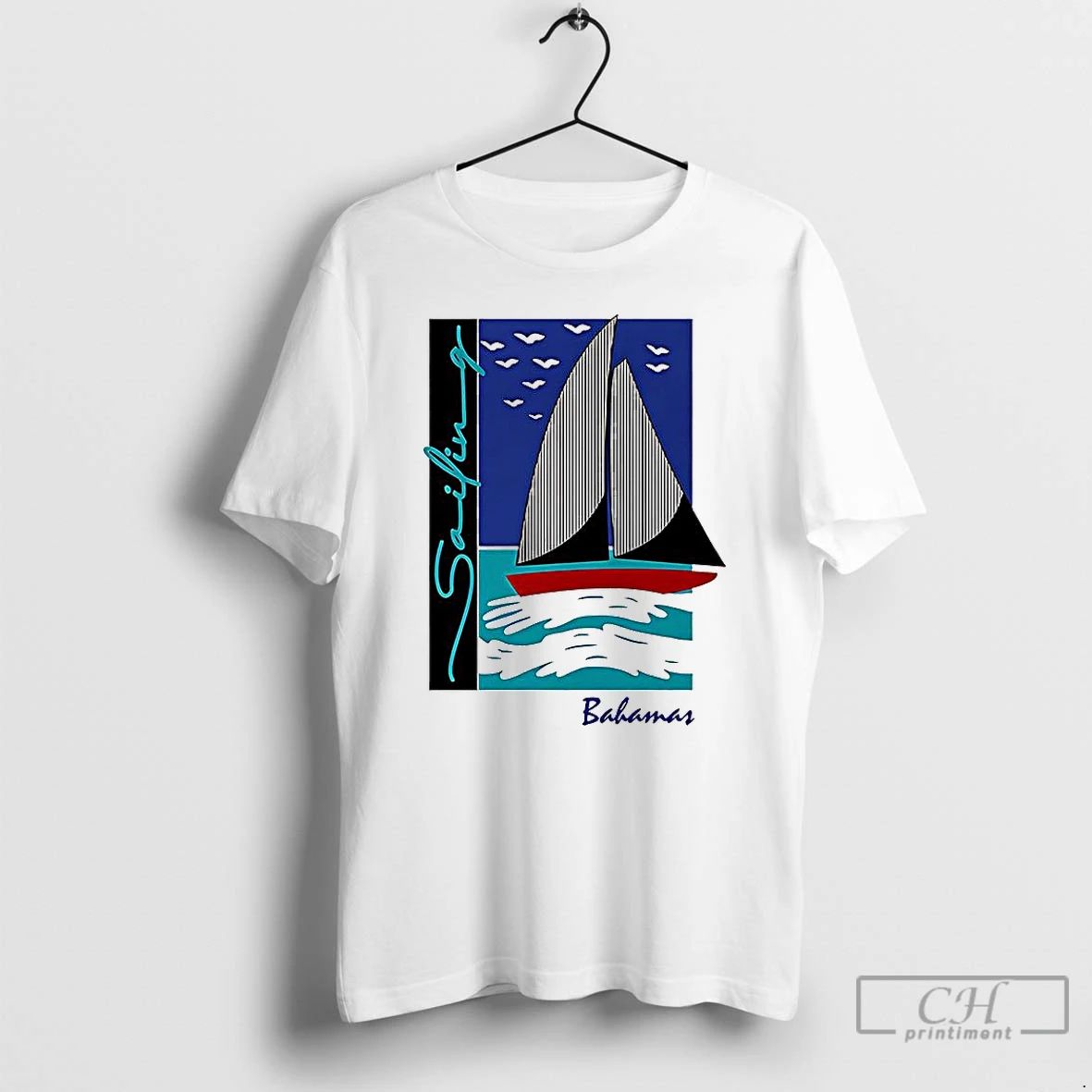 Classic Sailing Bahamas Put To Sea Graphic T Shirts