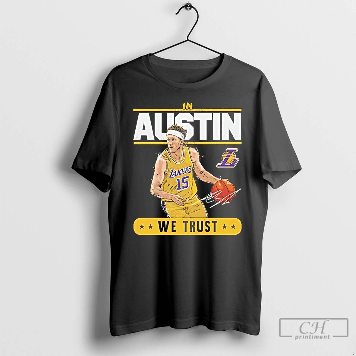Premium Austin Reaves Los Angeles Lakers We Trust Signature T Shirts