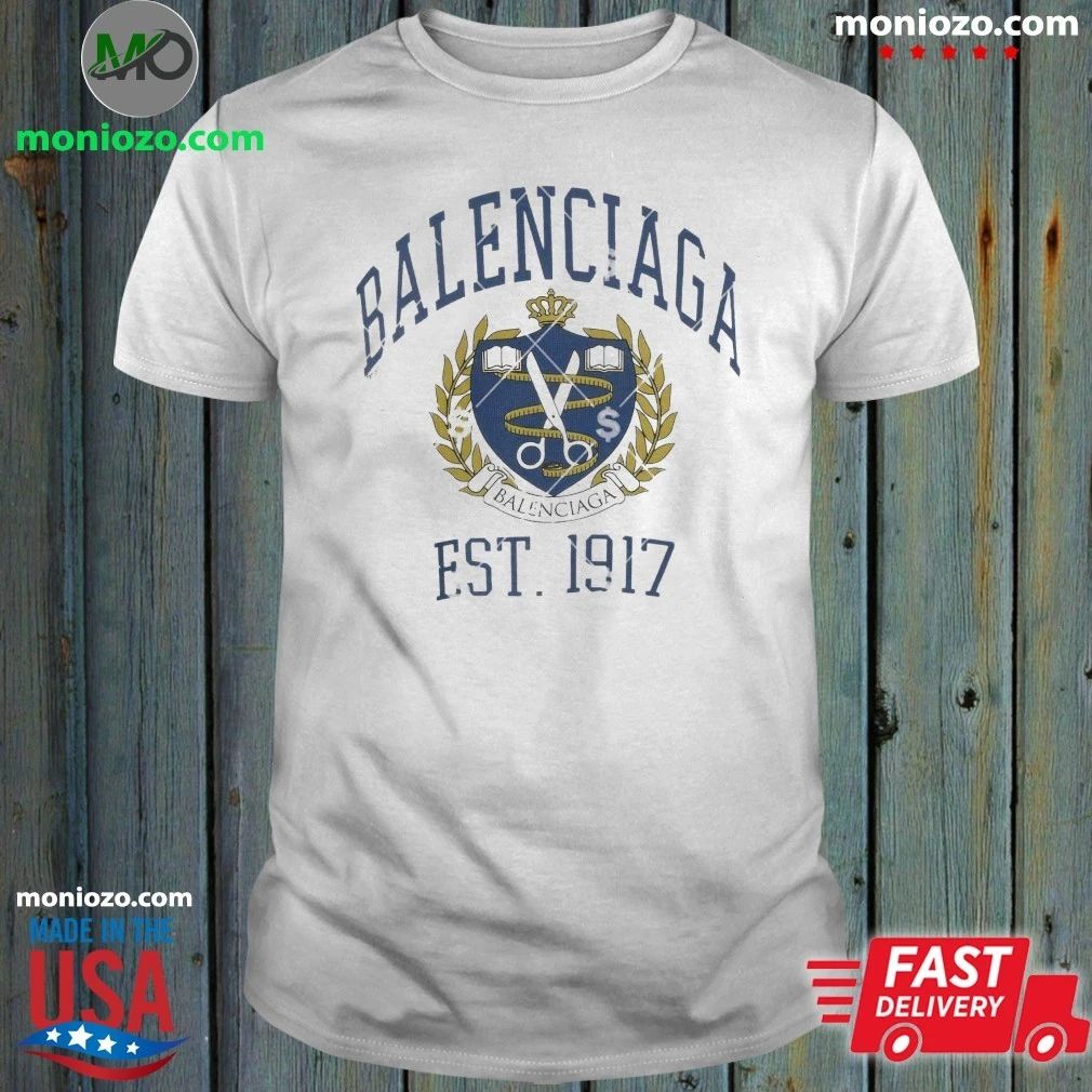 Balenciaga EST 1917 Logo Shirt