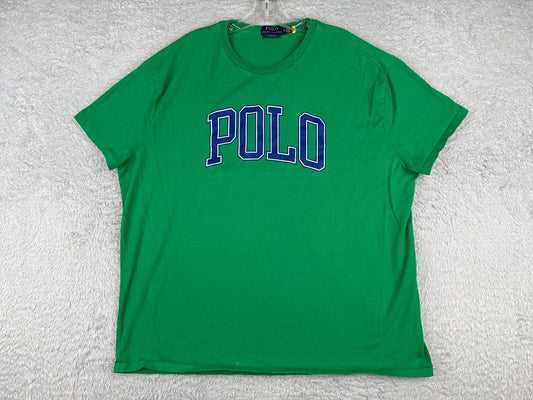 Polo Ralph Lauren Shirt Adult Extra Large Green Short Sleeve Crew Neck Cotton