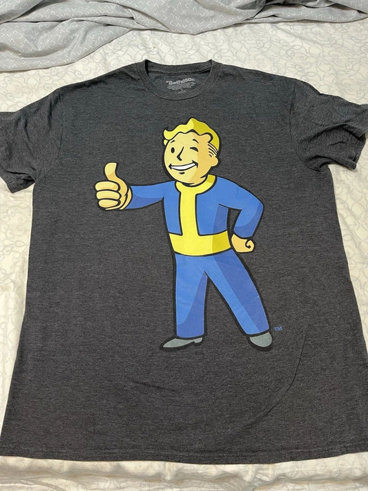 Bethesda 2016 Fallout 4 Vault Boy Thumbs Up T-Shirt Men's Size XL Full Body