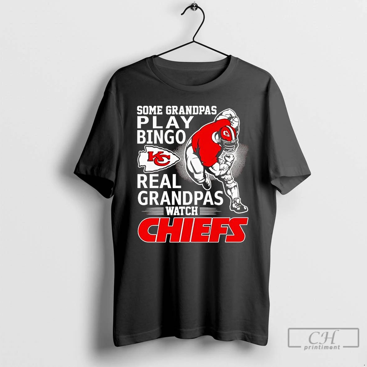 Premium Some Grandpas Play Bingo Real Grandpas Watch Chiefs T Shirts