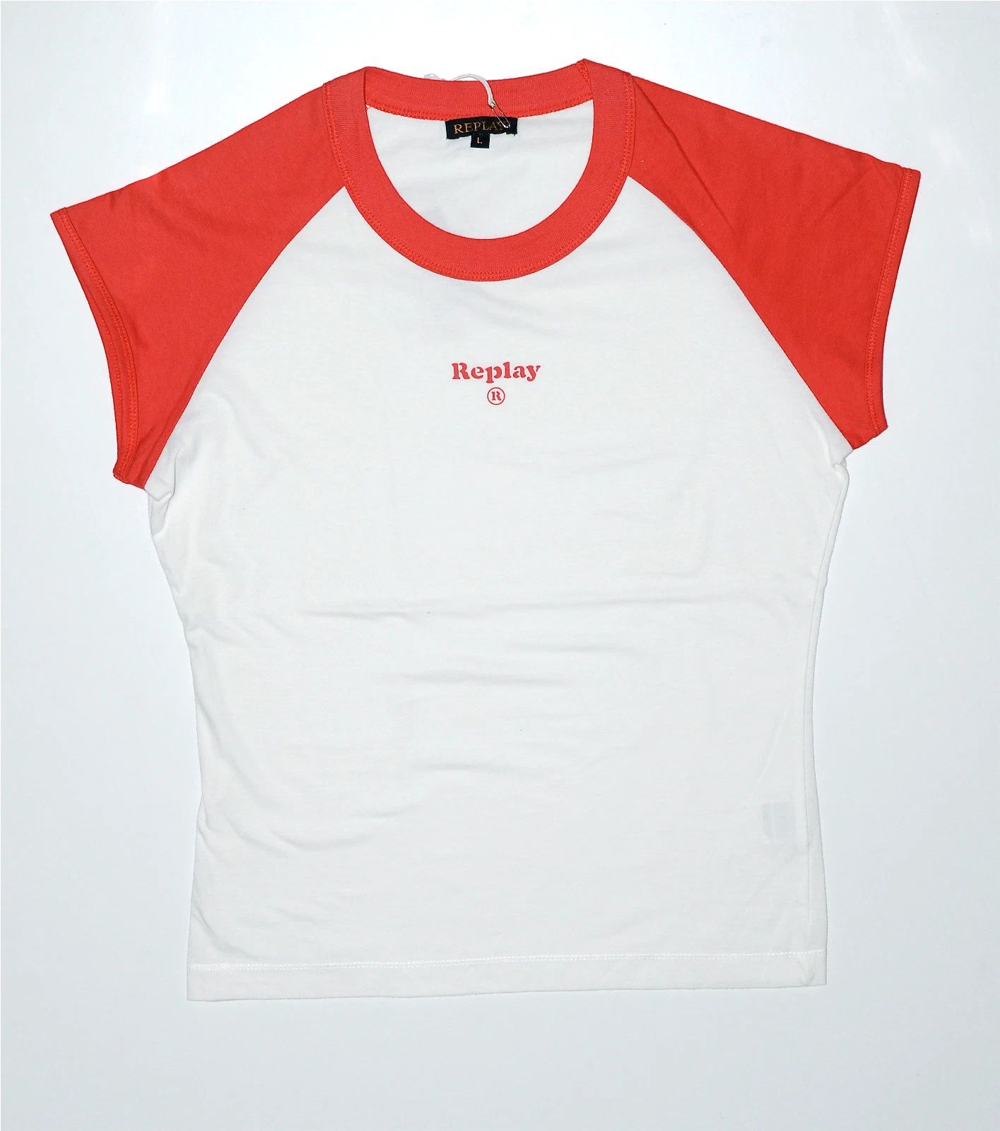 T-Shirt Bicolour Replay Mint