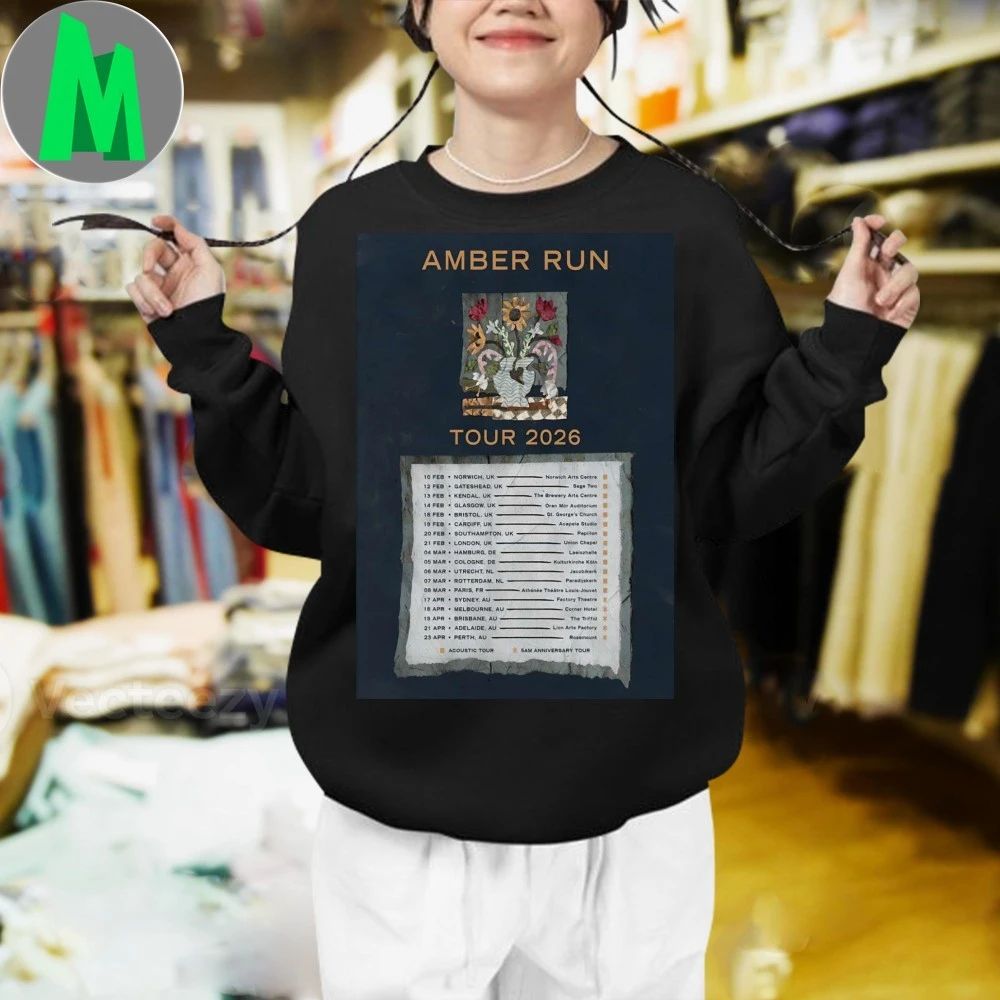 Original Amber Run Acoustic Shows 2026 Poster Shirt