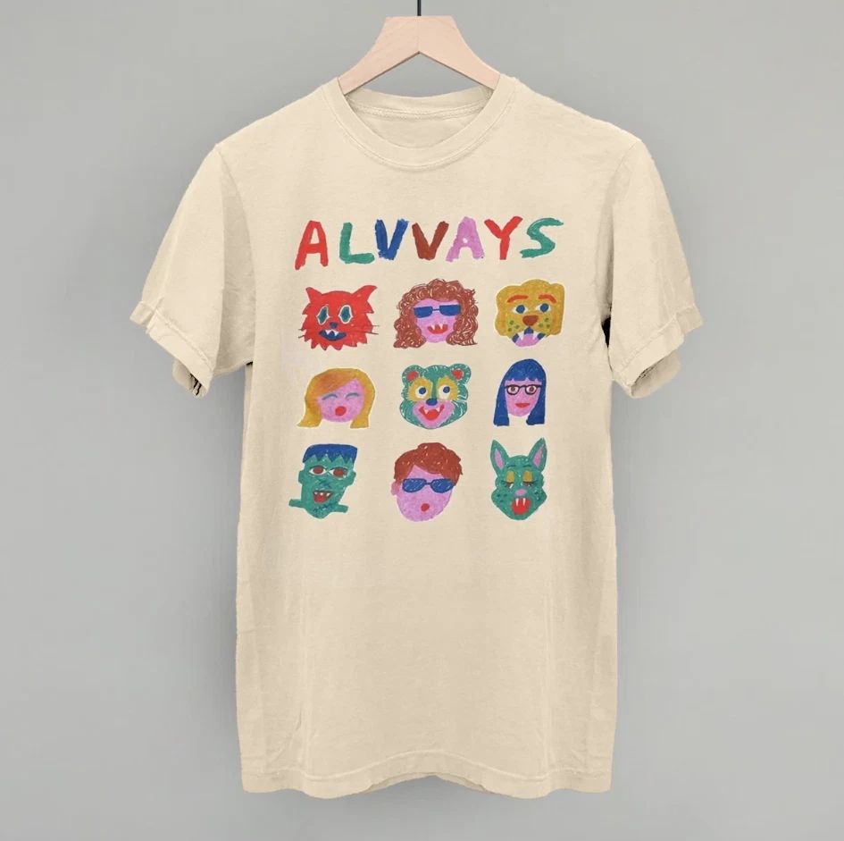 Natural Alvvays Band Short Sleeve Unisex All Size S to 5XL T-shirt MC1485