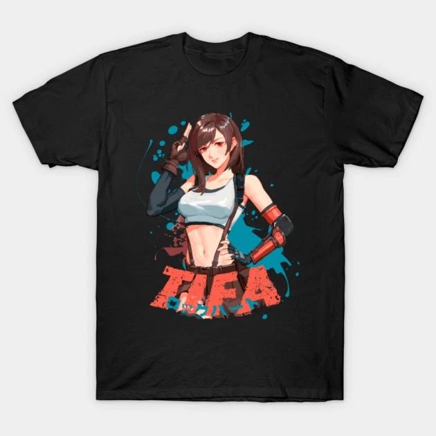 Tifa Lockhart Waifu Shirt, Final Fantasy 7 Anime Waifu Gift Shirt All Size V1