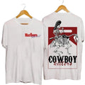 Vintage Cowboy Skeleton Shirt Western Graphic Tee Rodeo Outlaw Unisex Gift