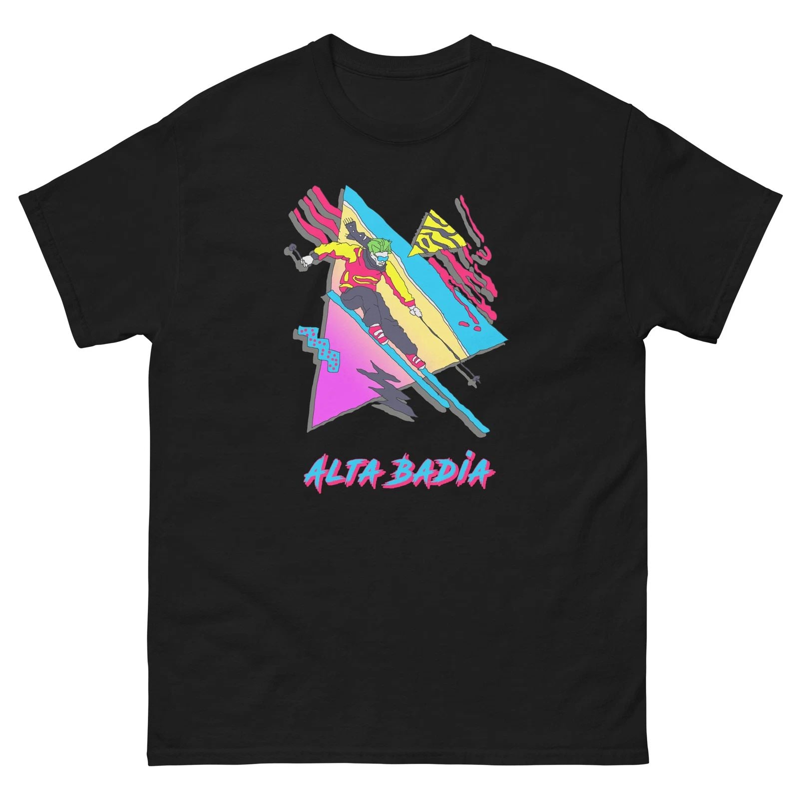 Retro Skier Alta Badia Skiing Ski Fun T-Shirt