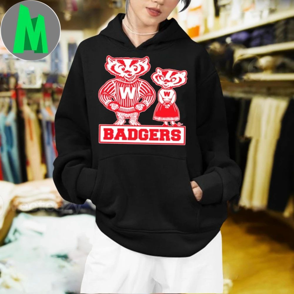 Badger Mascot Couple Shirt