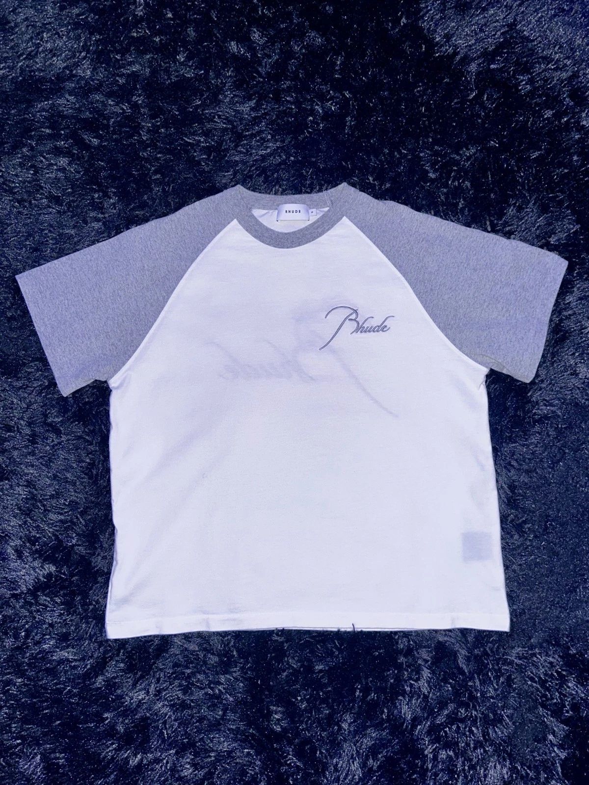 Rhude Oversized Embroidered Script T-Shirt