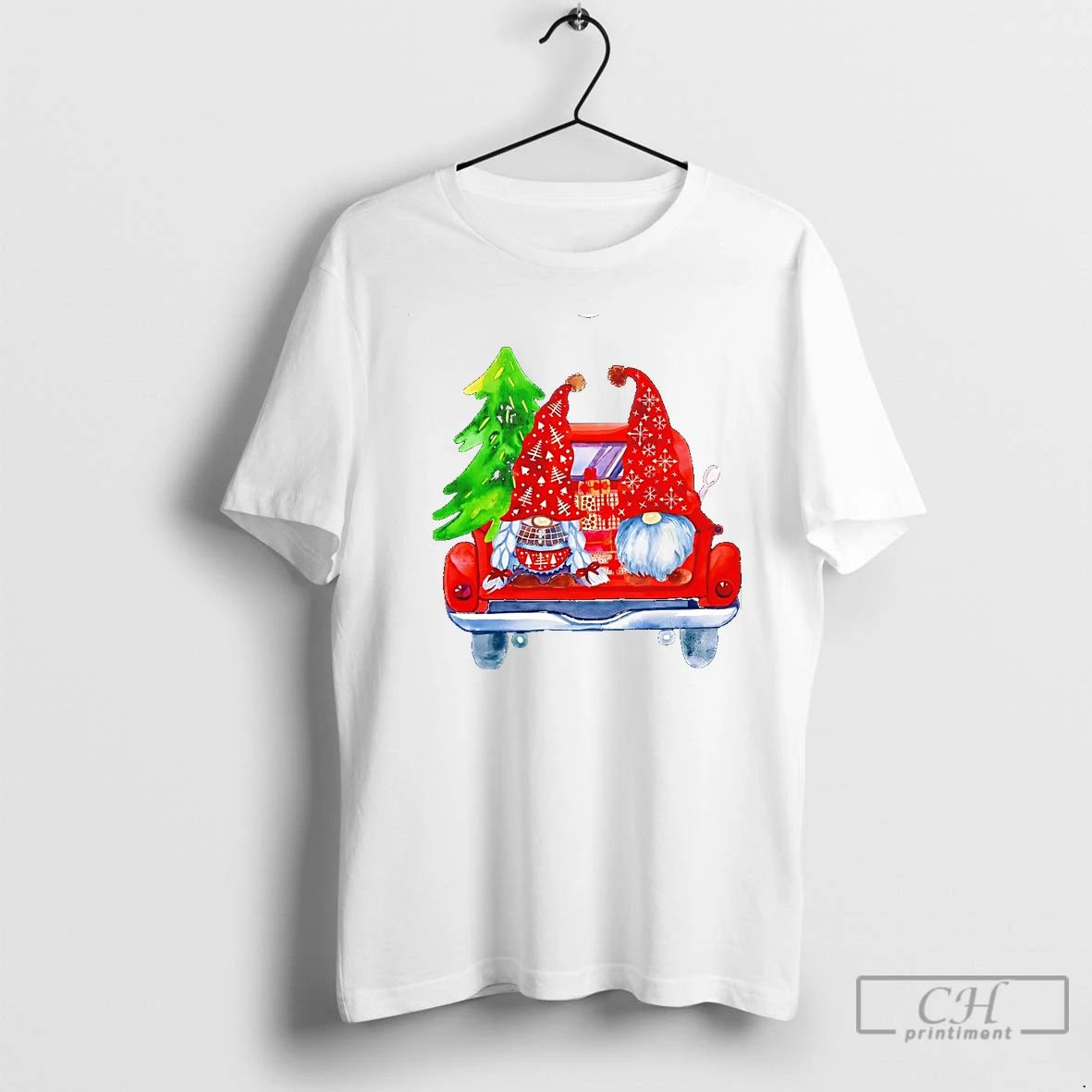 Classic Gnomes Truck On Their Way Home For Christmas T Shirts