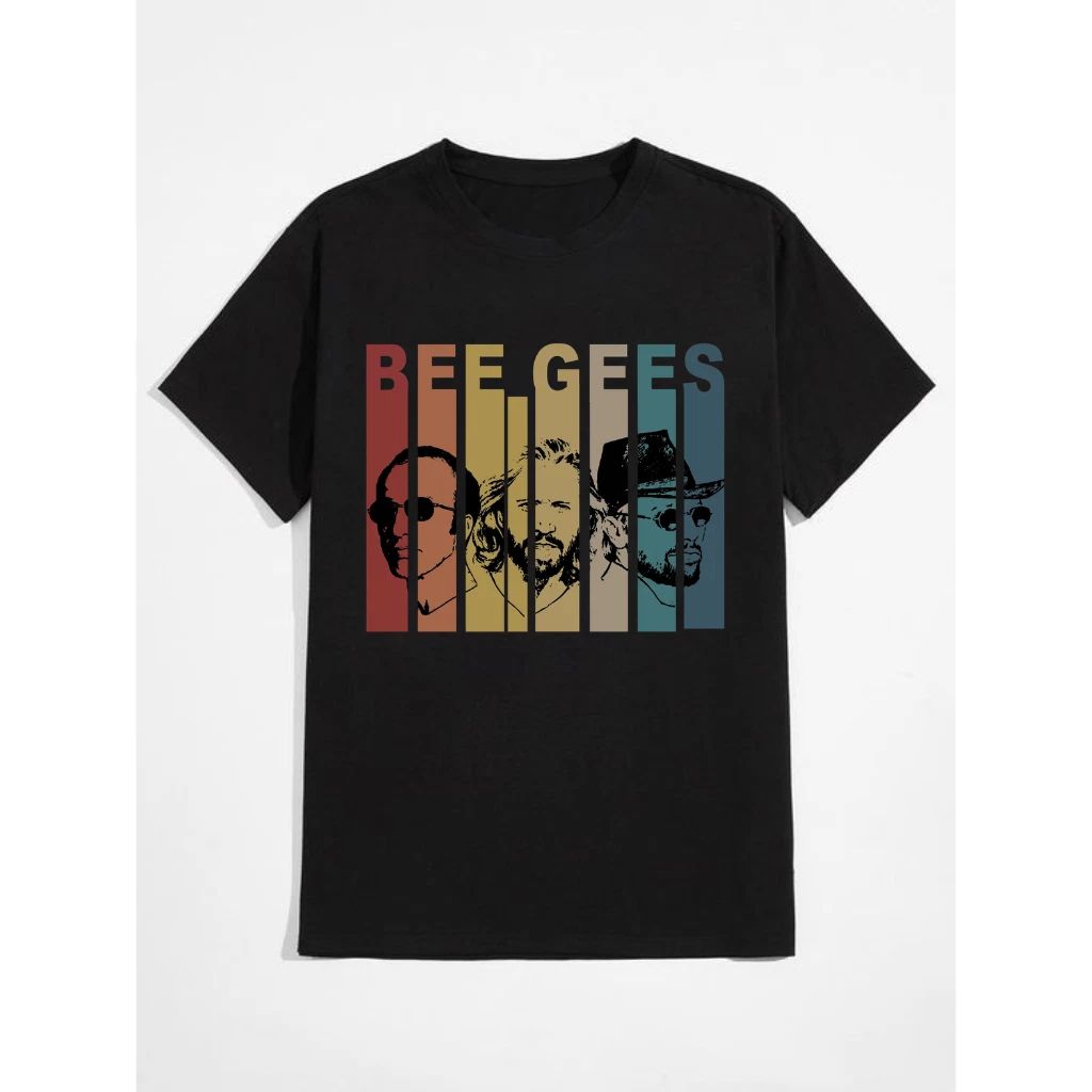 **Retro Bee Gees Members Short Sleeve T-Shirt – Vintage Style Band Tee**