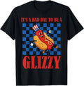 Hotdog Bad Day To Be Glizzy Funny 4th Of July Funny Unisex T-Shirt