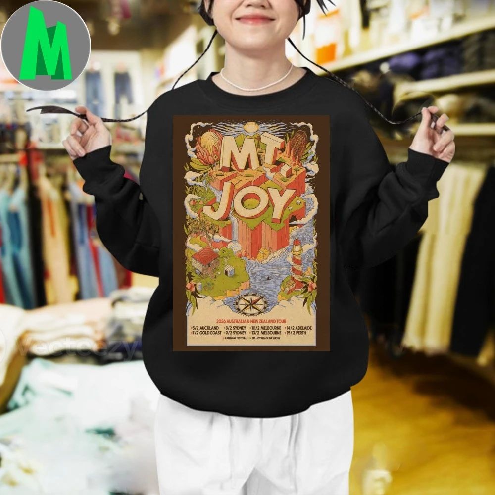 Mt Joy 2026 Australia & New Zealand Tour Poster Shirt