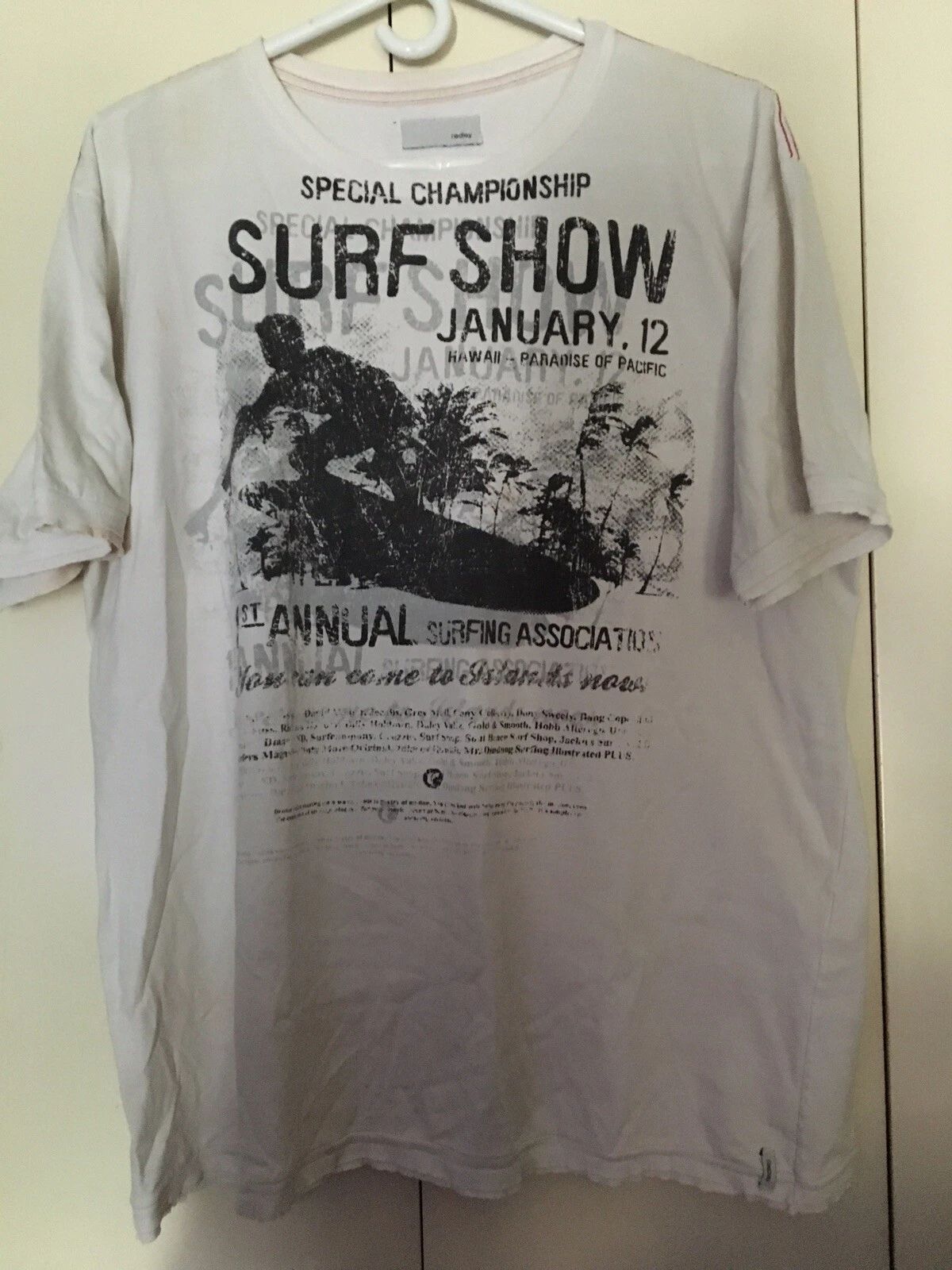 Redley XL Hawaii Surf Show Paradise Of Pacific Graphic Tee Soft Cool Dude Shirt