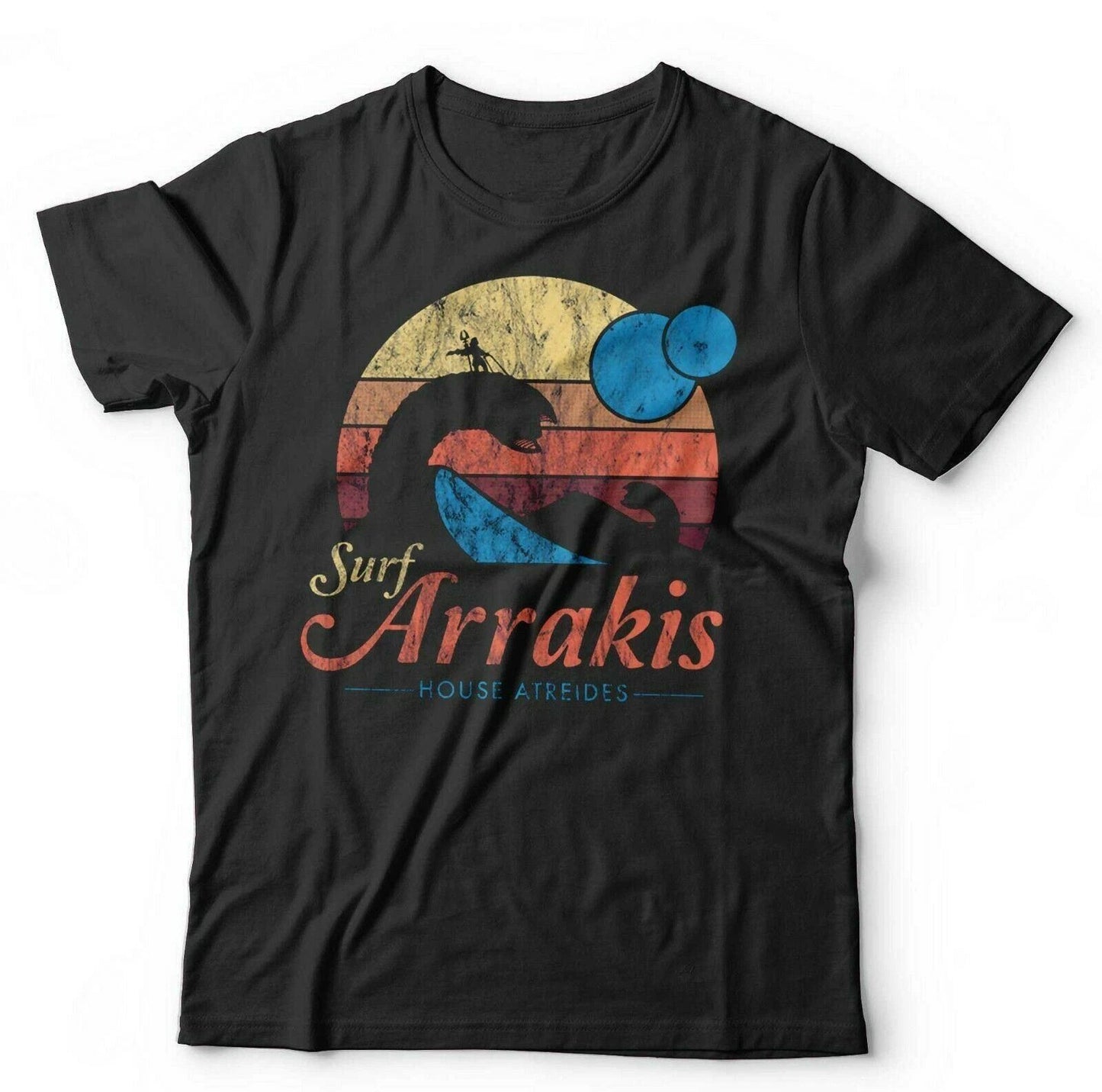 Surf Arrakis T shirt Unisex Cotton Black All sizes