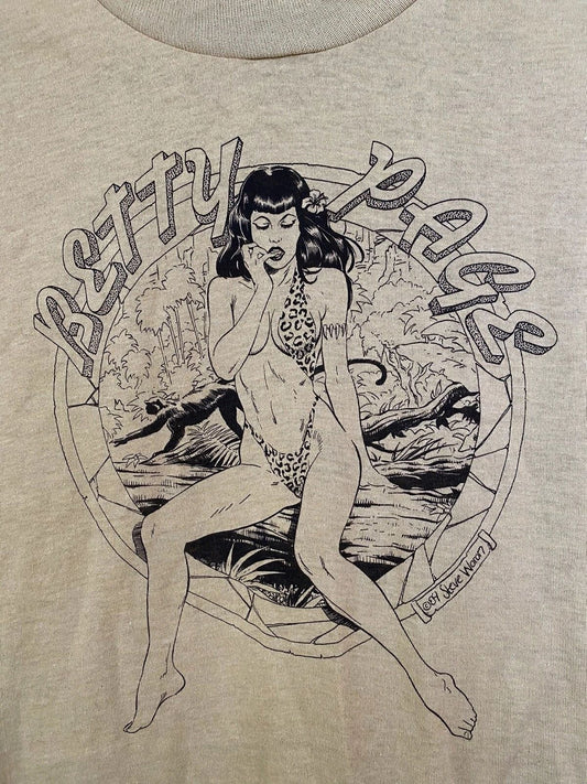 Steve Woron 1990 BETTY PAGE Tshirt-NEW You Are Buying Directly from the Artist
