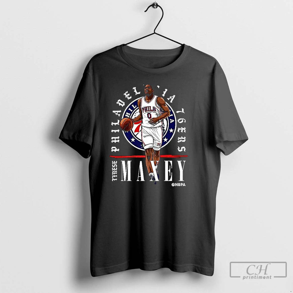 Classic Tyrese Maxey Philadelphia 76ers Nba T Shirts