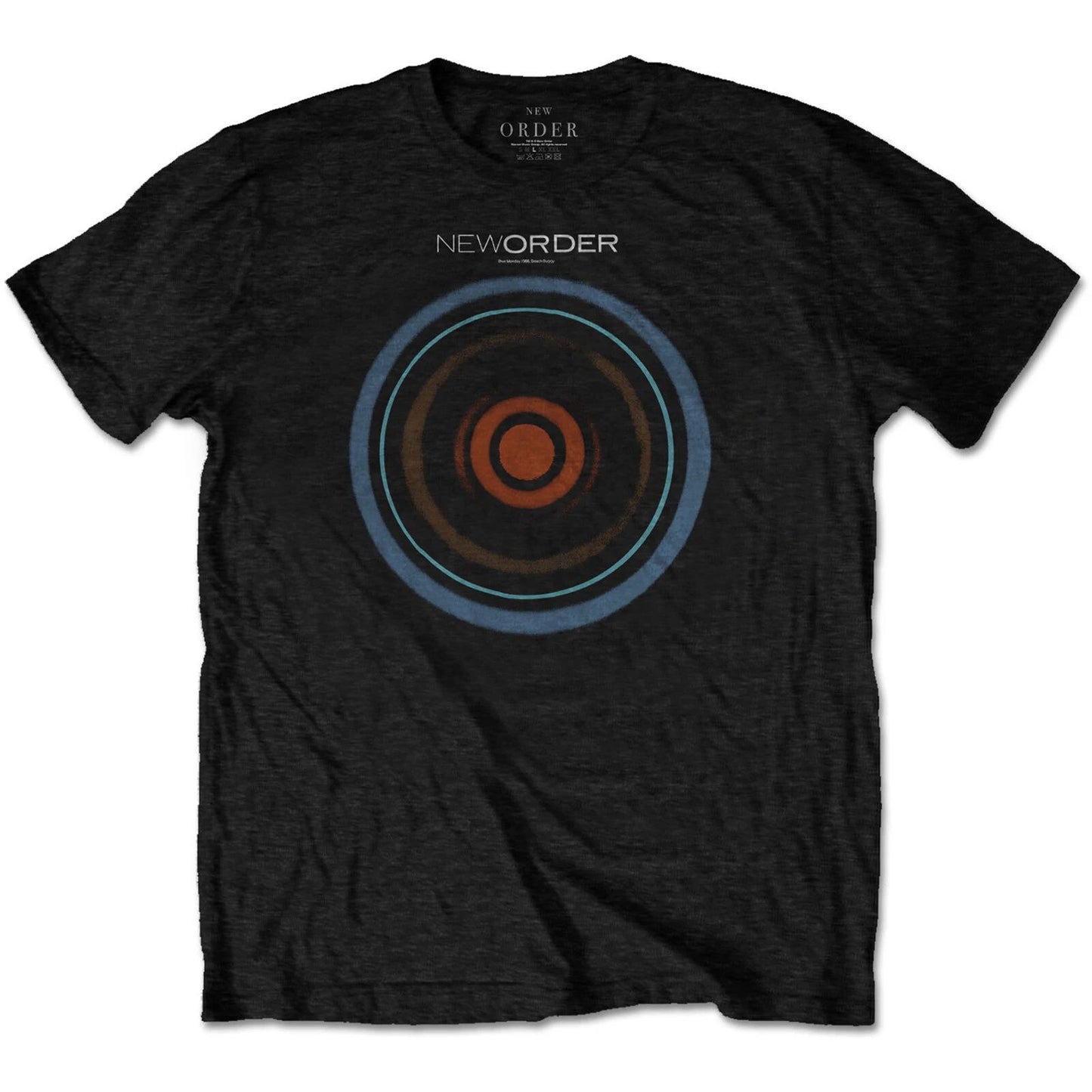 New Order T-Shirt Blue Monday Band Official New Black