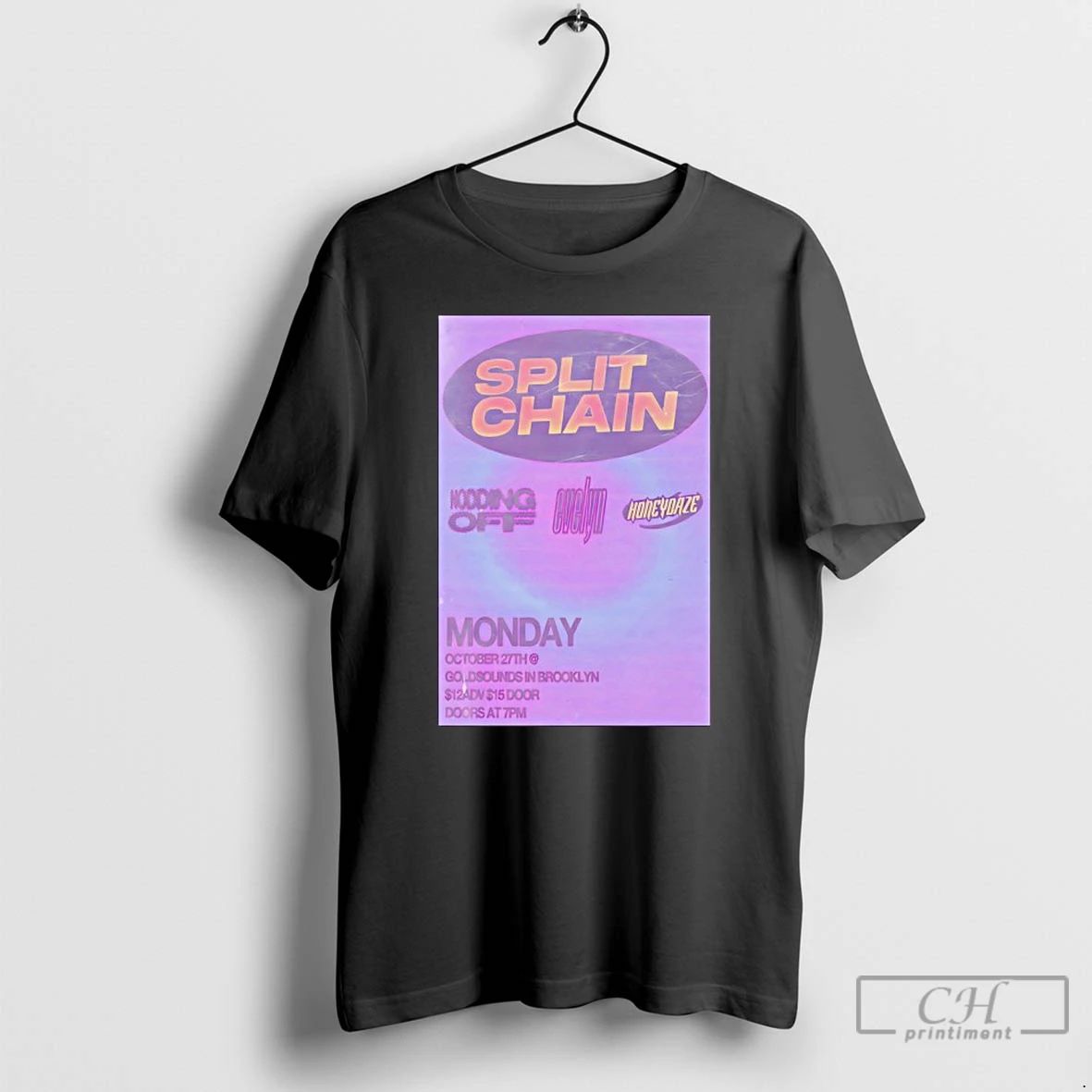 Classic Split Chain Gold Sounds Brooklyn Ny T Shirts