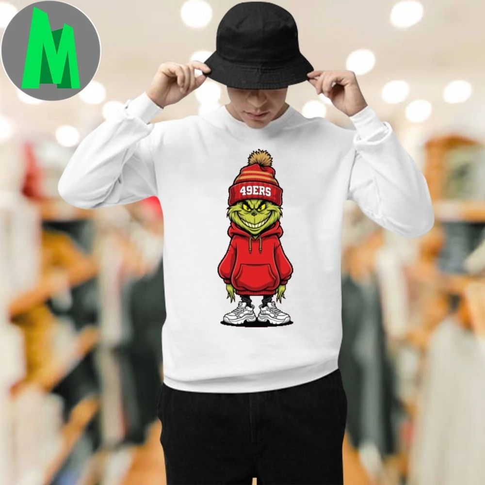 Original Grinch Support 49ers football T-Shirt