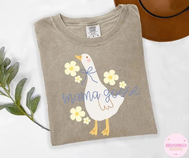 Mama Goose Comfort Tee Mom Gift Mother's Day Soft Cute For Her