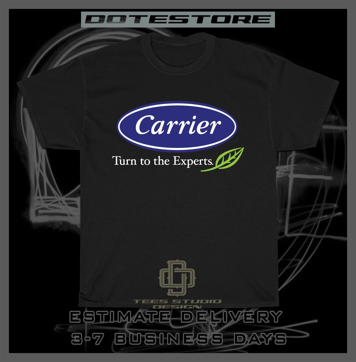 Carrier Air Conditioners Logo Men's T-Shirt American Dotees Tee Shirt