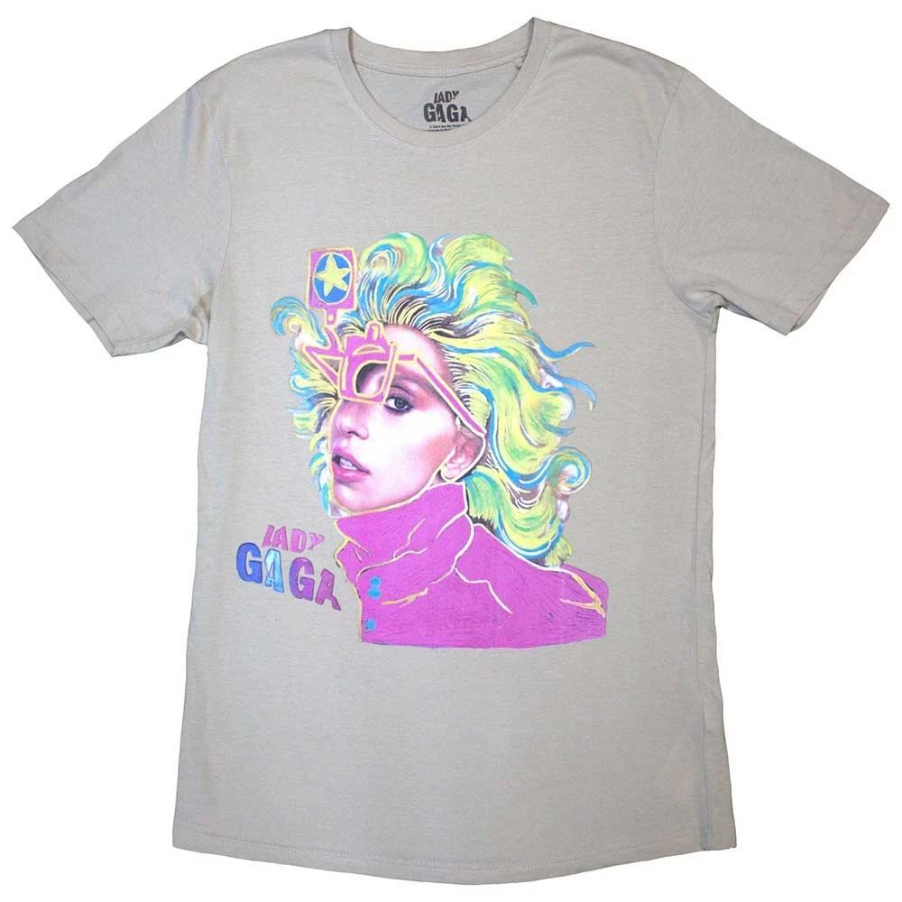 Lady Gaga Colour Sketch Official T-Shirt MenS