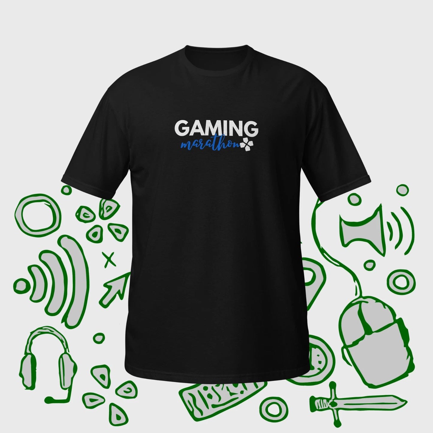 Gaming Marathon Unisex T-Shirt For Video Game Fan, Gaming Shirt, Gamer Gift